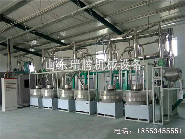 SMPZ-7.2-6型石磨面粉機組（不鏽鋼）